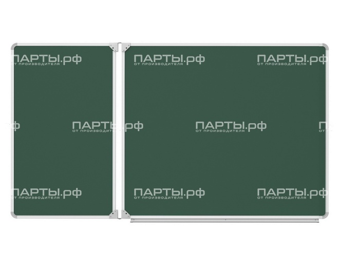Двухэлементная магнитная доска для мела 150x85 см ДО-23з Двухэлементная магнитная доска для мела 150x85 см ДО-23з
