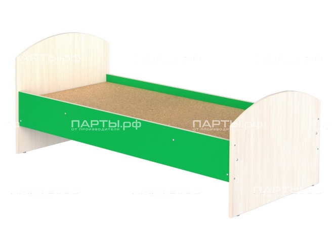 Кроватка для детского сада 1-спальная "дуб цветной" КРД1.01дц