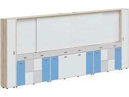 Рельсовая система хранения 5760х300х2080 мм - МКП.4.П.С.2.ШО.ШД-Д.БСС