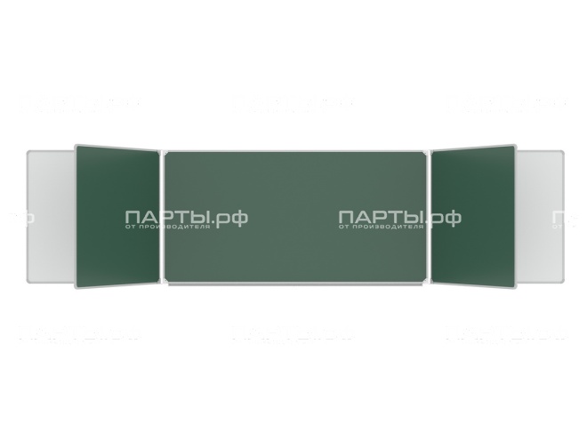 Пятиэлементная магнитная доска комбинированная 400x100 см ДО-55к Пятиэлементная магнитная доска комбинированная 400x100 см ДО-55к