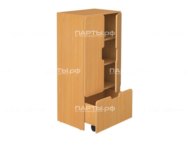 Стеллаж для игрушек и игровых материалов 4-ярусный "бук" для детского сада закрытый ГКД4.03б Стеллаж для игрушек и игровых материалов 4-ярусный "бук" для детского сада закрытый ГКД4.03б