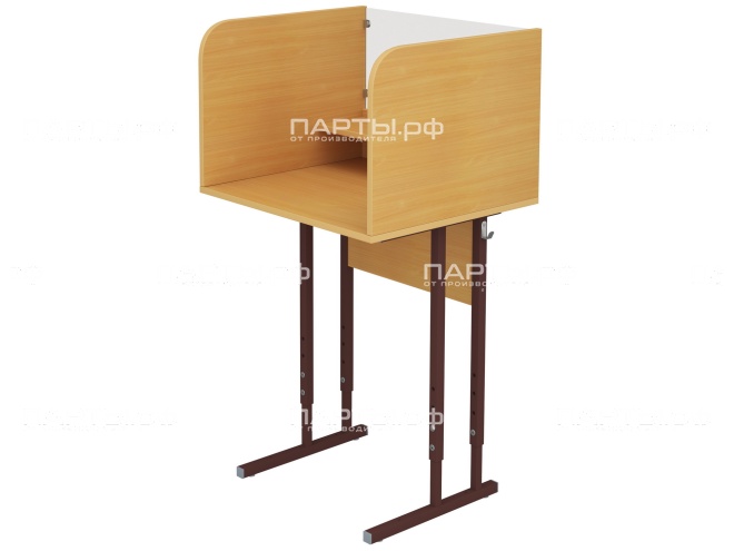 Стол 1-местный лингафонный 4-6 г/р регулируемый школьный СТИр1.46-КЧ.Б (бук, м/к коричневый, квадратная труба) Стол 1-местный лингафонный 4-6 г/р регулируемый школьный СТИр1.46-КЧ.Б (бук, м/к коричневый, квадратная труба)