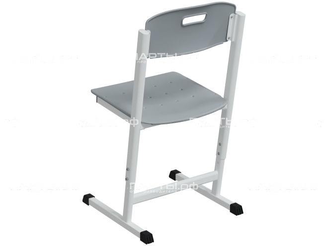 Стул школьный ученический 5-7 г/р "Альтер" PL регулируемый СтУ.57.АП-Б.С (серый, м/к белый)