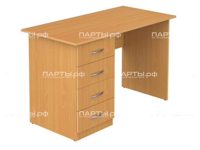 Стол письменный 1-тумбовый 1200 мм (мод.4) СТПт1.12.04