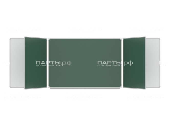 Пятиэлементная магнитная доска комбинированная 300x100 см ДО-52к Пятиэлементная магнитная доска комбинированная 300x100 см ДО-52к