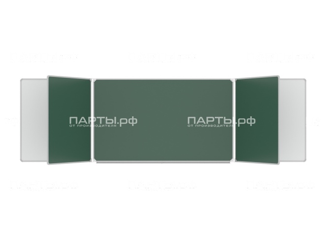 Пятиэлементная магнитная доска комбинированная 340x100 см ДО-54к Пятиэлементная магнитная доска комбинированная 340x100 см ДО-54к