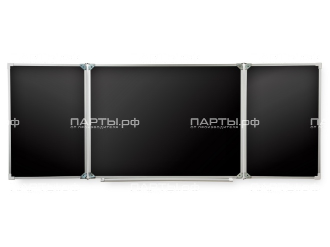 Доска меловая магнитная черная 300х100 см ДЧ 3.32