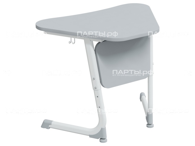 Стол модульный Трапеция 5-7 г/р "Логика" регулируемый СУ.1.57.ЛТ-Б.С (серый, м/к белый) Стол модульный Трапеция 5-7 г/р "Логика" регулируемый СУ.1.57.ЛТ-Б.С (серый, м/к белый)