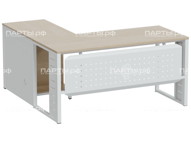 Стол письменный однотумбовый угловой "Квадро" PRO с 3-мя ящиками СУ.15.15.3.КП-Б.Д (дуб "Бардолино", м/к белый) Стол письменный однотумбовый угловой "Квадро" PRO с 3-мя ящиками СУ.15.15.3.КП-Б.Д (дуб "Бардолино", м/к белый)