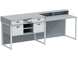 Стол демонстрационный для физики "Квадро" - СД.Ф.К.2-Б.СБ