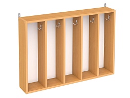 Вешалка для полотенец 5-секц. "бук" - ВПДн5.1б