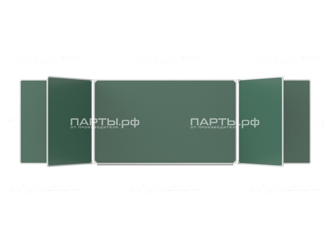 Пятиэлементная магнитная доска для мела 340х100 см ДО-54з Пятиэлементная магнитная доска для мела 340х100 см ДО-54з