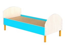 Кроватка детская на мет. ножках "цветная" - КРДн1.01дц