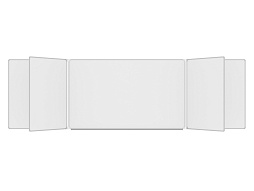 Доска 5-элементная маркерная 400x120 см - ДО-59б