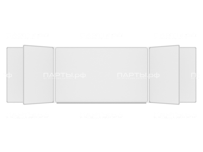 Пятиэлементная магнитная доска для маркера 400х120 см ДО-59б