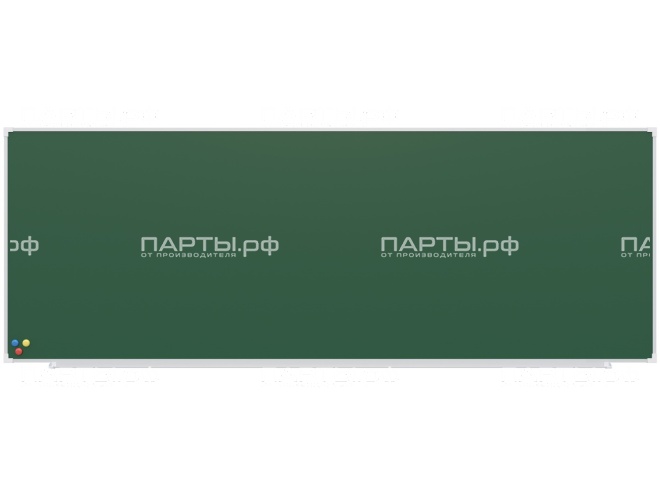 Одноэлементная магнитная меловая доска 280х100 см ДЗ 1.103