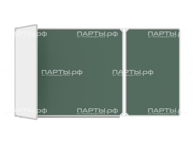 Трёхэлементная магнитная доска комбинированная 250x100 см ДО-30к