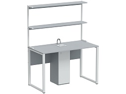 Стол для химии с надстройкой 6 г/р "Квадро" - ВЛ.Х.12.6.К-Б.С