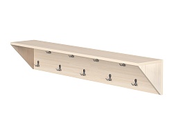 Вешалка настенная односторонняя на 10 мест - ВШЛ1.10-Д