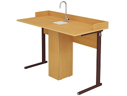 Стол для химии с мойкой нерегулируемый 6 г/р - СТХуб1.6