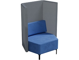 Диван 1-местный с высокой спинкой "Флекс" - ДВФ.1-ГС