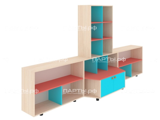 Игровой модуль "Для игрушек" для детского сада "дуб цветной" ИГМ-2дц Игровой модуль "Для игрушек" для детского сада "дуб цветной" ИГМ-2дц