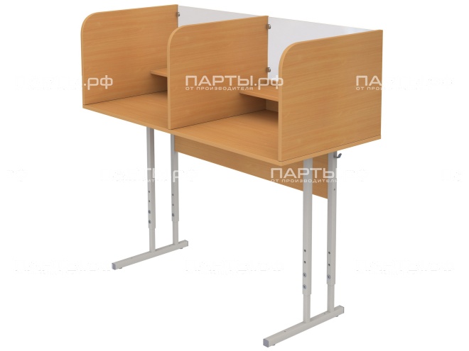 Стол 2-местный лингафонный 4-6 г/р регулируемый школьный СТИр2.46 (бук, м/к серый, квадратная труба) Стол 2-местный лингафонный 4-6 г/р регулируемый школьный СТИр2.46 (бук, м/к серый, квадратная труба)