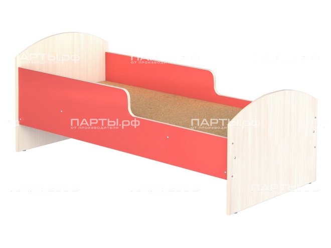 Кроватка для детского сада с бортиками 1-спальная "дуб цветной" КРД1.02дц Кроватка для детского сада с бортиками 1-спальная "дуб цветной" КРД1.02дц