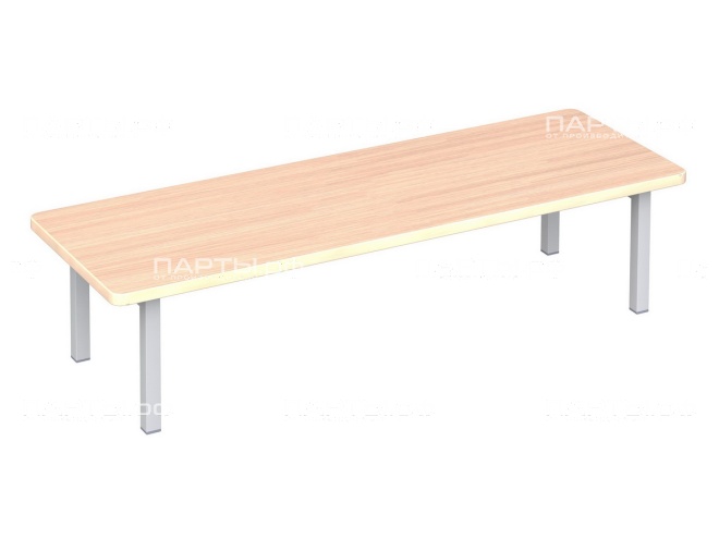 Скамейка для детского сада в раздевалку на металлокаркасе 3-местная "дуб" СКДм3д Скамейка для детского сада в раздевалку на металлокаркасе 3-местная "дуб" СКДм3д