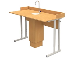 Стол для химии с мойкой регулируемый 4-6 г/р - СТХоб1.46