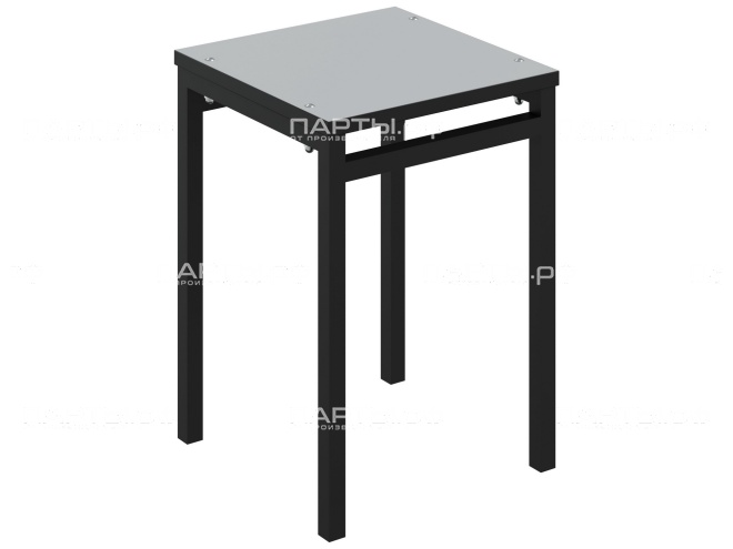 Табурет для стола обеденного ТО.1-Ч.С (серый, м/к черный)