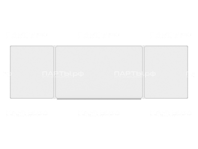 Трёхэлементная магнитная доска для маркера 400x120 см ДО-39б