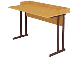 Стол для физики с бортом нерегулируемый 6 г/р - СТФоб1.6-КЧ.Б