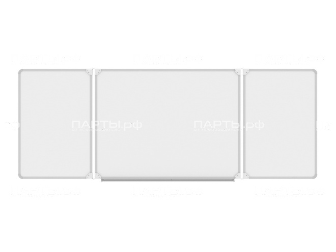 Трёхэлементная магнитная доска для маркера 200x75 см ДО-31б