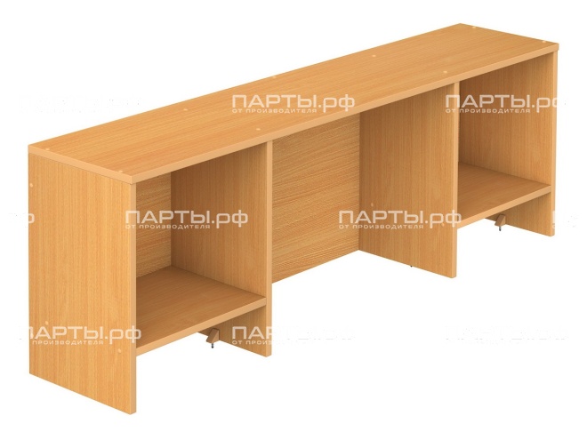 Полка-барьер настольная с нишей для монитора 1400 мм (мод.2) ПЛБ3.14