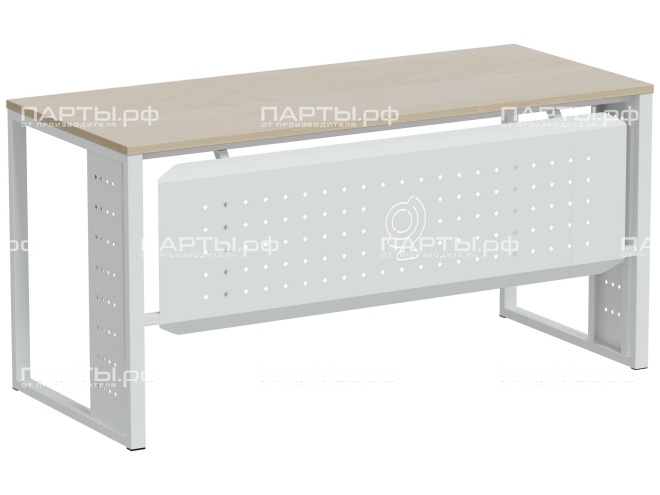 Стол письменный безтумбовый "Квадро" PRO СП.15.65.КП-Б.Д (дуб "Бардолино", м/к белый)