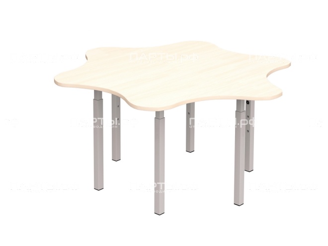 Стол "Ромашка" игровой "дуб" регулируемый 1-3 г/р СТР1д