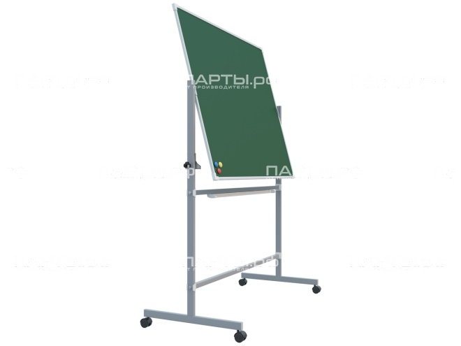 Двухсторонняя поворотная передвижная магнитная доска меловая 120х100 см ДЗ П.26 Двухсторонняя поворотная передвижная магнитная доска меловая 120х100 см ДЗ П.26