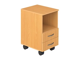 Тумба подкатная с нишей и 2-мя ящиками - ТМБм2.01