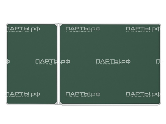 Двухэлементная магнитная доска для мела 225х120 см ДО-27з