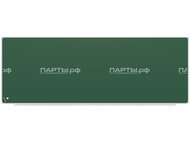 Одноэлементная магнитная меловая доска 280х100 см ДЗ 1.103