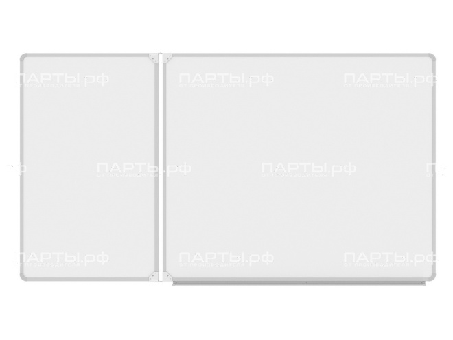 Двухэлементная магнитная доска для маркера 180х100 см ДО-26б