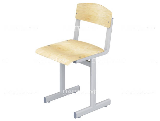 Стул школьный 3 г/р нерегулируемый СТУо1.3 (фанера, м/к серый, плоскоовальная труба) Стул школьный 3 г/р нерегулируемый СТУо1.3 (фанера, м/к серый, плоскоовальная труба)