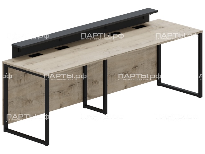 Стол президиума "Прайм" СП.П.1-Ч.ДГ (дуб "Ирландский"/графит, м/к черный) Стол президиума "Прайм" СП.П.1-Ч.ДГ (дуб "Ирландский"/графит, м/к черный)
