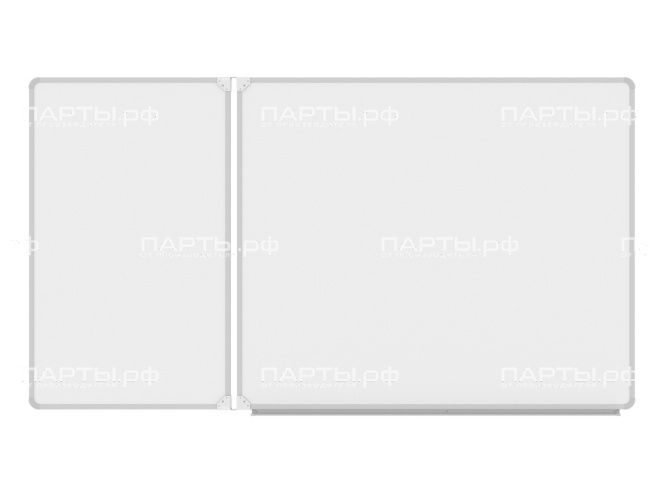 Двухэлементная магнитная доска для маркера 180х100 см ДО-26б