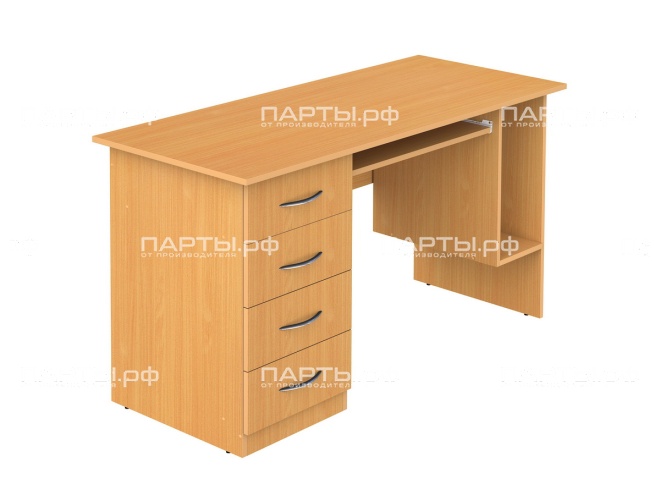 Стол для учителя компьютерный 1-тумбовый 1400 мм (мод.4) СТК3.04у