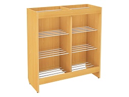 Тумба для сушки обуви в детском саду "бук" - ОБД1б