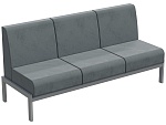 Диван модульный 3-местный "Лофт", серый