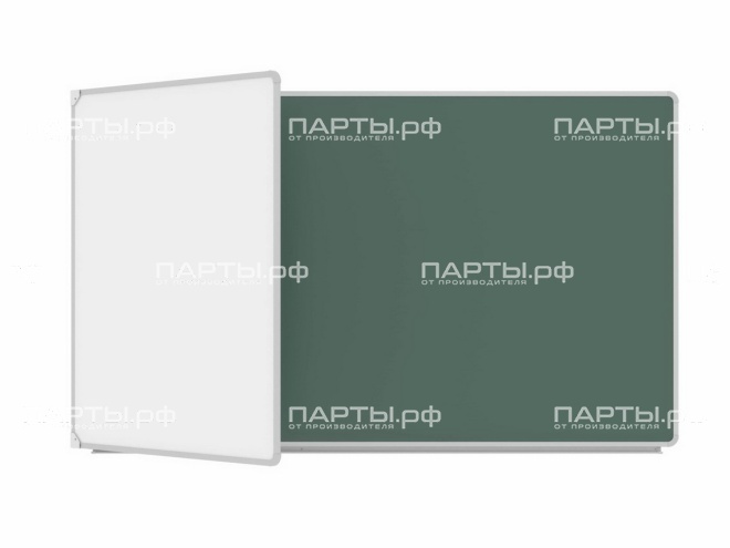 Двухэлементная магнитная доска комбинированная 255х100 см ДО-24к