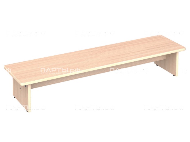 Скамейка для детского сада в раздевалку 4-местная "дуб" СКД4д